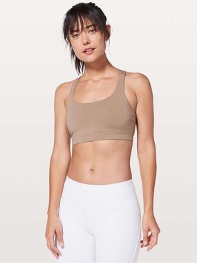 Lululemon Athletica Energy Bra In Soft Sand- Size 8